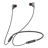 

												
												Lenovo HE08 Wireless Neckband In-Ear Headphones – Black